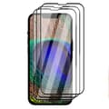 3-pakke iPhone 12 mini HD skærmbeskyttelse Carbon Fiber hærdet glas sort