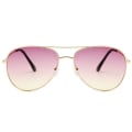 Miniatyrbilde 2 av 2: Solbriller Pilot Lady Gold Pink Tinted + Senile String gull