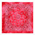 Bandana i Batikfärgad 100% Bomull – Paisleymönster 53x53 cm, Röd