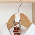 Miniatyrbillede 6 af 10: Beklædningsbøjleforbindelseskrog - arrangør - hvid, 30 -pack hvid