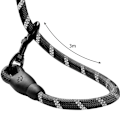 Pikkukuva 8 / 11: Koiran hihnarefleksi pidikkeellä kakkapusseille | Rekletive Reflex Leash 3m musta