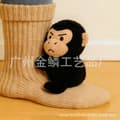 Strikkede dyresokker 3D strikkede dyresokker gorilla