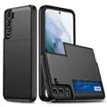 Samsung S24 Armored Case with Card Holder Black