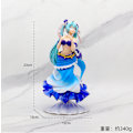 Miniatyrbild 1 av 2: Hatsune Miku handgjord modell vacker flicka vatten is månhare anime bordsdekoration 6