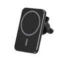 Magnetisk Bilholder med Trådløs lading 15W - Svart Svart