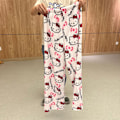 Miniatyrbild 2 av 2: KVINNA Tjocka Varma Flanellbyxor Från Pyjamas Kitty Mjuka Bekväma WHITE XXL