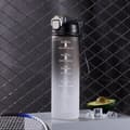 1000ML dricksflaska sportflaska vattenflaska dricksflaska med sugrör svarta dricksflaskor