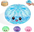 Glitter Sugar Dumpling Squishy Mystery Box, Bao Bun Klämleksak, Stressavlastande Leksak (Blå) robinblå