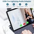 Miniatyrbillede 5 af 5: USB-C til Lightning Hovedtelefonadapter til 15 Pro Max, Type C Han til Lightning Hun