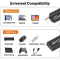 Miniatyrbillede 2 af 5: USB-C til USB 3.1-adapter (2-pak), USB Type-C til USB 3.1 hun OTG-adapter, kompatibel med iPhone 15 Pro/Max, iPad Pro, MacBook Pro Air