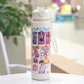 700 ml K-Pop Devil Hunter-vattenflaska med sugrör och flip-top, en bärbar hydreringsmugg perfekt för resor, träning och som present. Vit-2 White-2