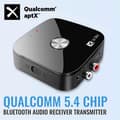 Miniatyrbillede 1 af 4: Bluetooth 5.4 Audio Transmitter Modtager AptX-Adaptive/HD/LL 3.5MM AUX 2-i-1 Trådløs Hifi Adapter