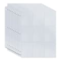 10-pack - Plastfickor för samlarkort - Kortfickor 9-fack Transparent