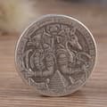 Miniatyrbilde 5 av 8: 1913 Antikk Kobber Sølv Dollar Vintage Minnemynter Samleobjekter