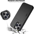 Miniatyrbillede 4 af 4: iPhone 14 Support Mobilcover med Kortholder, Ekstra Forstærket Beskyttelsescover, Sort iPhone14 iPhone14 plus iphone14 iphone14 plus iphone14 iphone14 plus