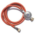 Gasregulator, 1,50 m gasslang, lämplig för standard propan-/butanflaskor