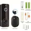 Smart WiFi-videodörrklocka - Dörrkamera med intercom - Smartphone-aviseringar - Förbättrad säkerhet för hemmets entré