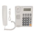 Telefon med ledning Støyreduksjon Hurtigoppringing Nummerpresentasjon Kablet fasttelefon for kontor Hvit