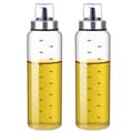 Oljeflaska 500ml 2-pack med tydlig skala, dispenser vinägerdispenser
