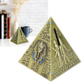 Miniatyrbillede 1 af 5: Ægyptisk pyramidemodel grøn bronze stor retro klassisk udsøgt dekorativt håndværk ornament