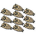 Pikkukuva 7 / 10: 10 kpl Pöllö Kirjailtu Patch Kulta Pieni Eläin Pöllö Vaatteet Applique Merkki Vaatteille Mekko Laukku