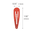 Miniatyrbilde 2 av 2: 40 stk røde metallspenner for hår, 5 cm spenner for kvinner red