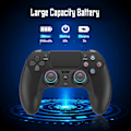 Miniatyrbillede 5 af 8: Trådløs controller til PS-4, Game Controller kompatibel med PS-4/Pro/Slim/PC, Gamepad Joystick med dobbelt vibration/6-akset gyrosensor/touchpanel/RG
