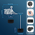 Miniatyrbillede 6 af 8: Tog 3D Gave Lampe, Attivolife Illusion Hologram Natlampe med Timer Fjernbetjening 16 Farver Skiftende