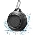 Miniatyrbild 1 av 5: Vattentät Bluetooth-högtalare för utomhusbruk, trådlös bärbar miniduschresehögtalare med subwoofer, förbättrad bas, inbyggd mikrofon Black