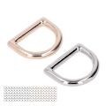 Miniatyrbillede 7 af 10: 120 stk. Metal D-ringe med stærk bæreevne Glattere overflader Guld Sølv Zink Legering D-formet spænde clips til DIY sæder Bælter