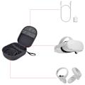 Miniatyrbilde 6 av 6: VR-briller oppbevaringsboks EVA-pose oppbevaringsboks bæreveske bærbar VR-briller støtsikkert glidelåspose kompatibel for Oculus Quest 2