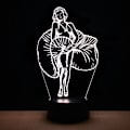 Miniatyrbild 1 av 4: Marilyn Monroe lampa 3D Illusion Nattljus, Fjärrkontroll T