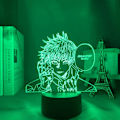 Miniatyrbild 3 av 7: 3D Illusion Jujutsu Kaisen LED Animelampa 16 Färgförändringar Fjärrkontroll Skrivbordsnattlampa (Ryomen Sukuna)
