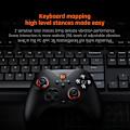 Miniatyrbillede 8 af 9: Trådløs controller, BIGBIG WON Gale PC-controller, bevægelsessigte, Hall-aftrækker, 4 brugerdefinerede knapper, PC-app-spilcontrollere til Switch/PC/iOS/Android Black 1