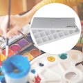 Miniatyrbillede 3 af 9: Firkant Pigment Maling Box Farveblanding Maling Palet til Akvarel Gouache Akryl (24 Gitre)