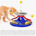 Miniatyrbild 3 av 5: Katt skivspelare trackball, väderkvarn läckande matleksak, multifun