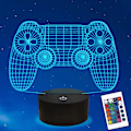 Miniatyrbild 1 av 7: Gamepad 3D Illusion Lamp, Ammonite Controller Nattljus wi