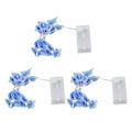 Miniatyrbild 1 av 6: 3 st Sakura String Good Decorative Lågspännings Batteridriven LED Blomsträng Ljus för Hem Hotell Restaurang Fest Blue