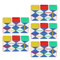 Miniatyrbild 3 av 10: 5 st Puzzle Cube Linjal Pussel Lindra Stress Hjärnträning Pedagogiska Leksaker Present till Barn