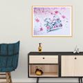 Miniatyrbild 4 av 10: DIY Handgjord Rhinestone Broderi Målning Korsstygnskit Hantverk för Hemväggsdekor