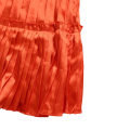 Pikkukuva 8 / 8: Lyhythihainen korkeavyötäröinen vyöllä varustettu A-linjainen lyhyt mekko (oranssi M)