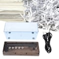 Miniatyrbilde 10 av 10: Mini papirshredder skrivebord sklisikker silikonpute USB kontor elektrisk liten A4 papirshredder