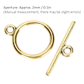 Miniatyrbild 2 av 6: 100 set med omkopplingslås i legering, 2 mm OT-spänne, gör-det-själv-smyckestillbehör för halsband och armband Golden