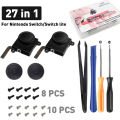 Miniatyrbild 1 av 5: Joycon Joystick-ersättning 2-pack, ersättningsjoystick Analog Thumb Stick för Switch Joy-Con-kontroller & Switch Lite, vänster/höger analog joystick w