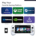 Miniatyrbild 2 av 6: Mobilspelkontroll för Android med 4 mappningsknappar, trådlös Bluetooth-spelkontroll designad för PS Remote Play, Xbox Game Pass Ultimate, Steam Link White