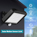 Miniatyrbillede 3 af 4: Salgsfremmende lys solcelle udendørs med 56 LED bevægelsessensor, SOLAR SOLAR SOLAR IP65 ved 120 ° med 5 m kabel [Energiklasse A ++]