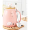Miniatyrbild 4 av 5: Kattmugg söt keramisk kaffekopp med söt kattunge lock, katt P