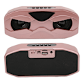 Miniatyrbilde 8 av 10: Robot Design Høytaler Liten Innebygd Mikrofon Klar Justerbar Holdbar LED-lys Trådløs Høytaler(Rose Gold )
