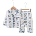 Miniatyrbild 1 av 4: Oddler Pyjamas Sommarpyjamas För Flickor Pojkar, L (Stjärnblå Mjau)