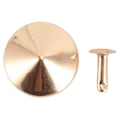 Miniatyrbilde 4 av 10: 100 sett soppnagler Stud 22mm DIY jernkonuspigger og nagler Soppspisshode Naglenagl for reparasjon av vesker Sko Gull